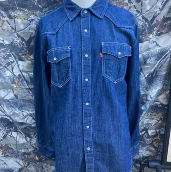 Levi's Other - Levi's Barstow Triple Stitch High Quality Pearl Snap Western Shirt Men's Medium